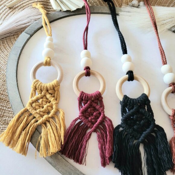 Boho Essential Oil Car Hanger - Picture 2 of 5